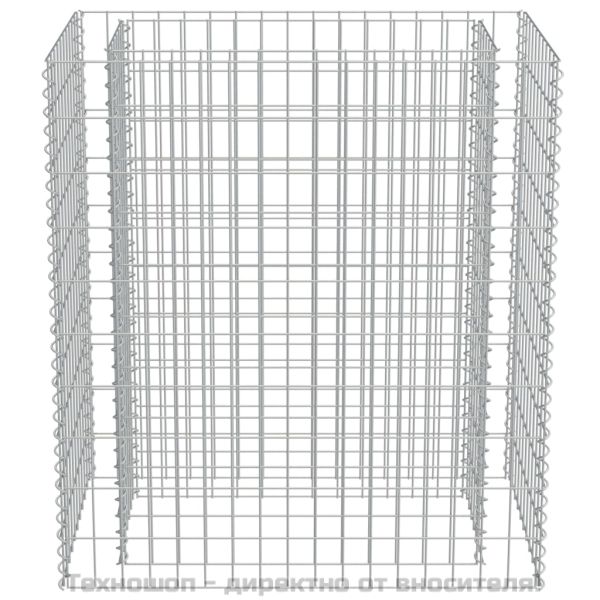 Габион повдигната леха, поцинкована стомана, 90x50x100 cм