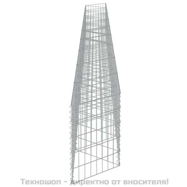 Габионна стена, поцинкована стомана, 630х30х50 см
