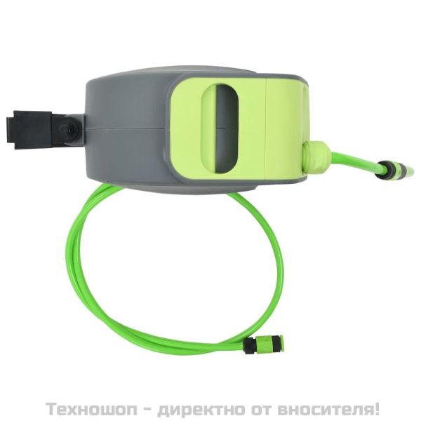 Стенна кутия за маркуч, автоматично прибиране, 20+2 м