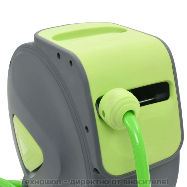 Стенна кутия за маркуч, автоматично прибиране, 20+2 м