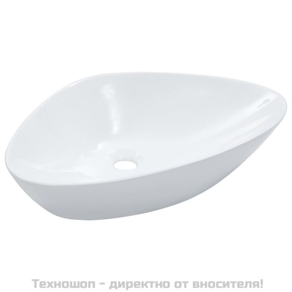 Мивка, 58,5x39x14 см, керамична, бяла