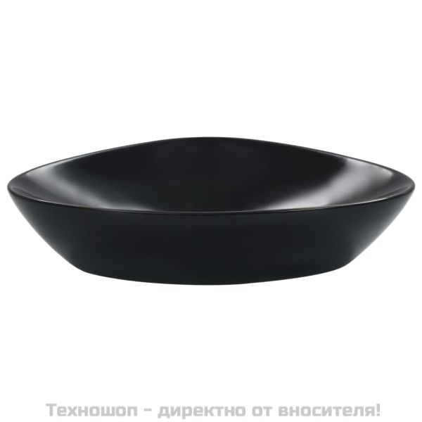 Мивка, 58,5x39x14 см, керамична, черна