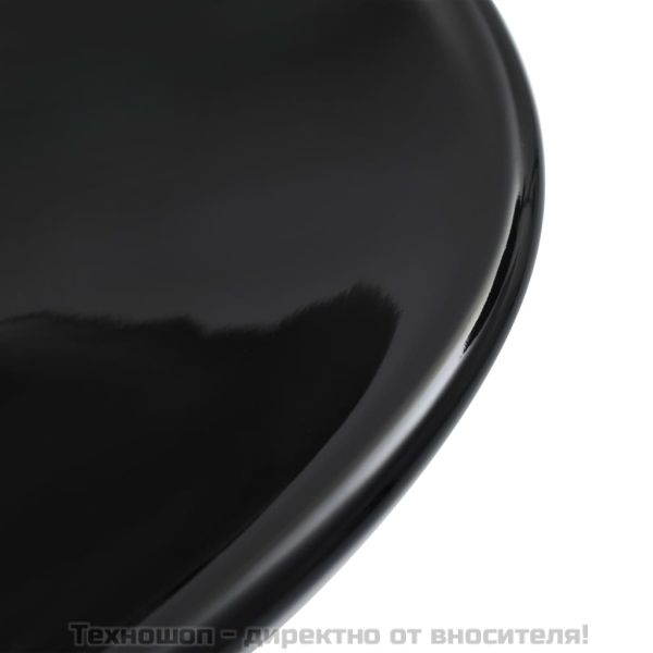 Мивка, 58,5x39x14 см, керамична, черна