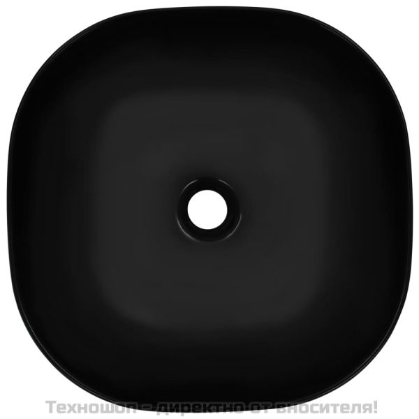 Мивка, 42,5x42,5x14,5 см, керамична, черна