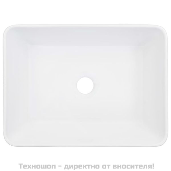 Мивка, 40x30x13 см, керамична, бяла