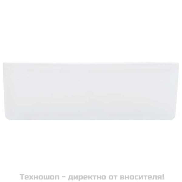 Мивка, 40x30x13 см, керамична, бяла