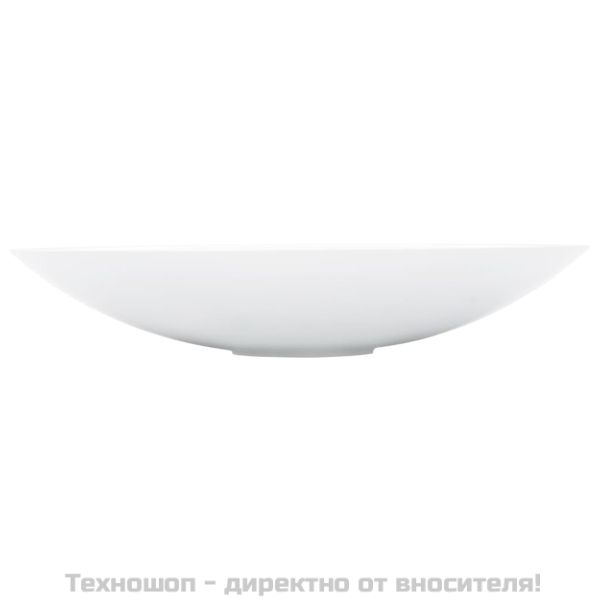 Мивка, 59,3x35,1x10,7 см, минерална/мраморна отливка, бяла