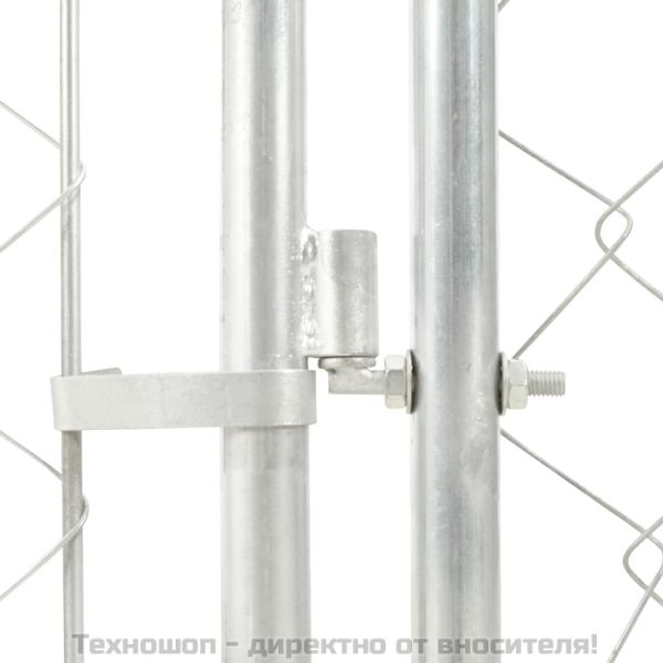 Външна клетка за кучета с покрив, 100x100x125 см