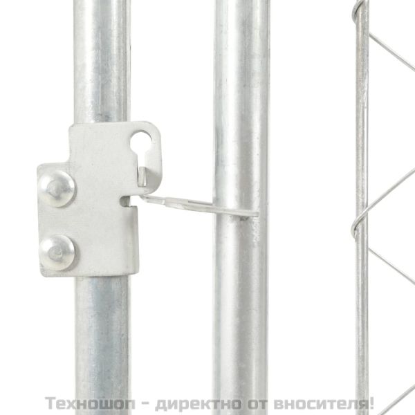 Външна клетка за кучета с покрив, 100x100x125 см