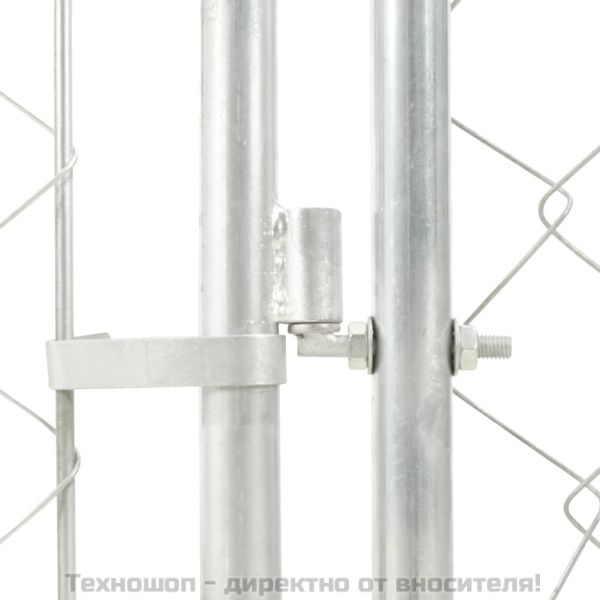 Външна клетка за кучета с покрив, 200x100x125 см