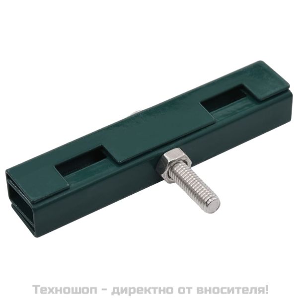 U-образни конектори за градински пана, 10 комплекта, зелени