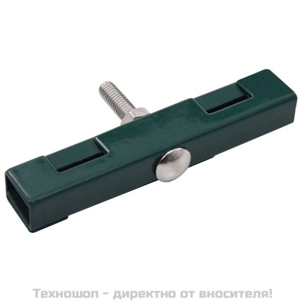 U-образни конектори за градински пана, 10 комплекта, зелени