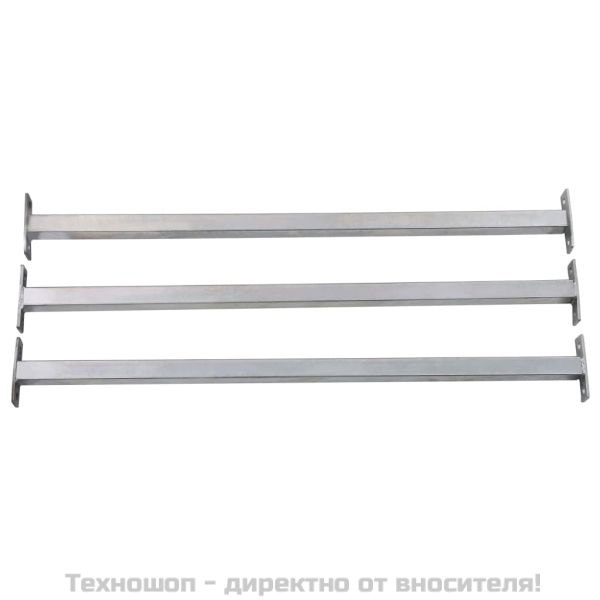 Регулируеми защитни пръти за прозорец, 3 бр, 710-1200 мм