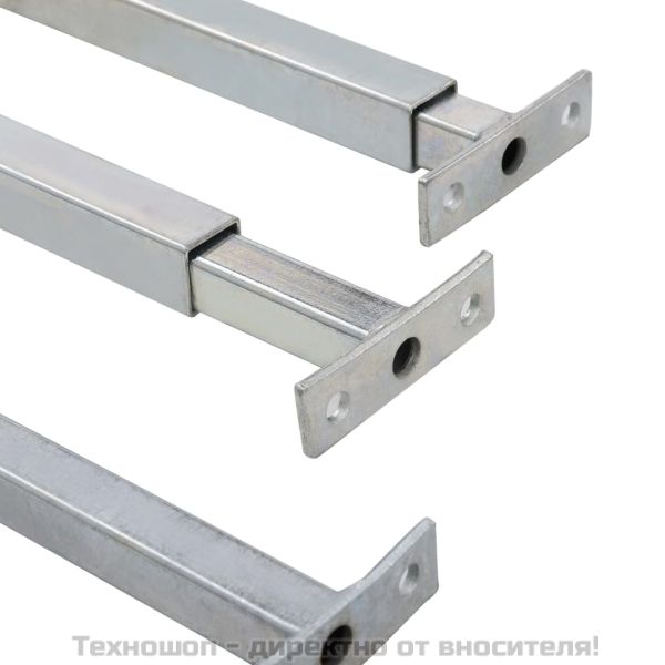 Регулируеми защитни пръти за прозорец, 3 бр, 710-1200 мм