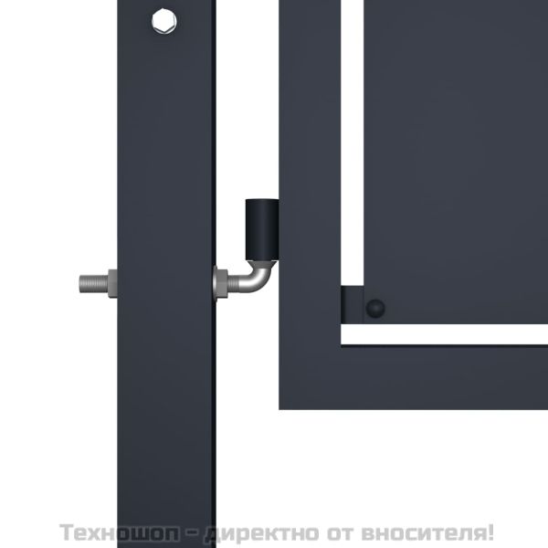 Градинска порта от стомана 100x125 см, антрацит