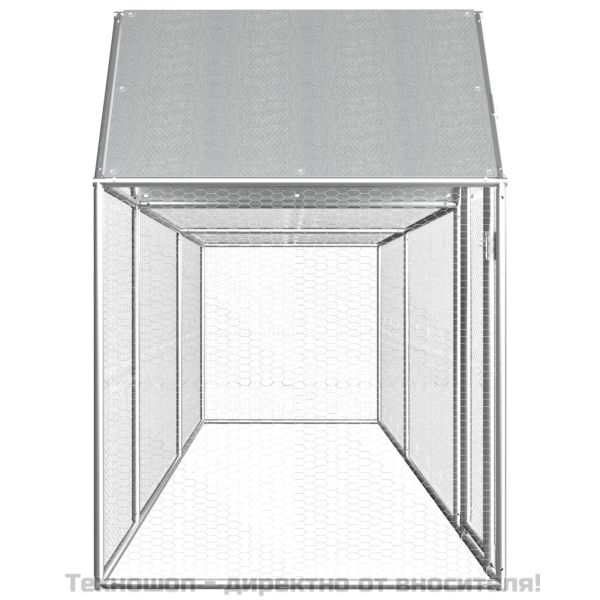 Птичарник, 5x1x1,5 м, поцинкована стомана