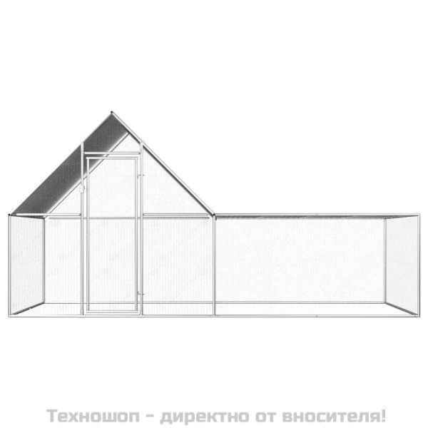 Птичарник, 4x2x2 м, поцинкована стомана