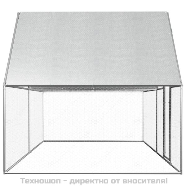 Птичарник, 4x2x2 м, поцинкована стомана