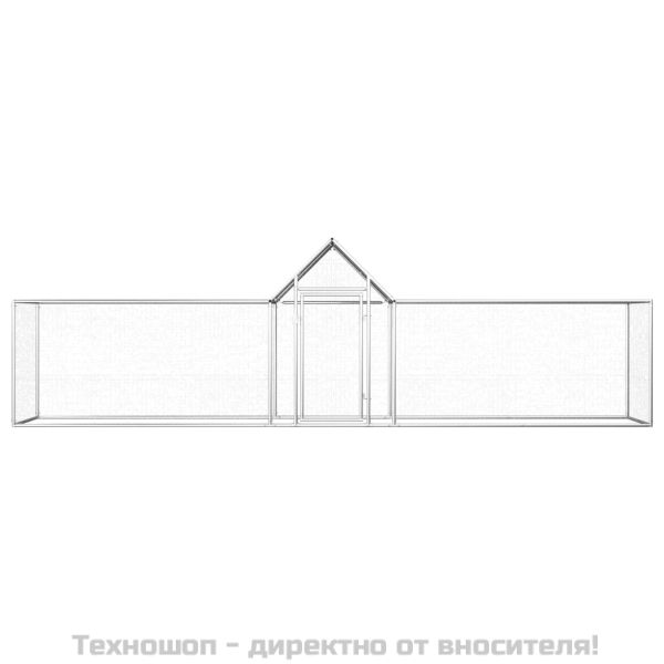 Птичарник, 5x1x1,5 м, поцинкована стомана