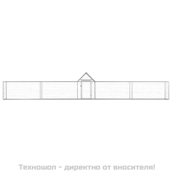 Птичарник, 9x1x1,5 м, поцинкована стомана