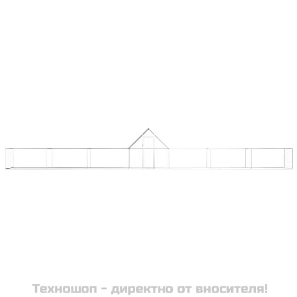 Птичарник, 14x2x2 м, поцинкована стомана