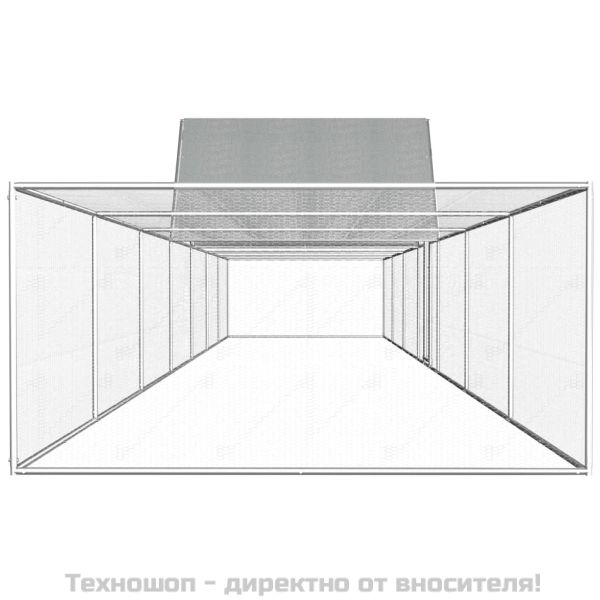 Птичарник, 14x2x2 м, поцинкована стомана