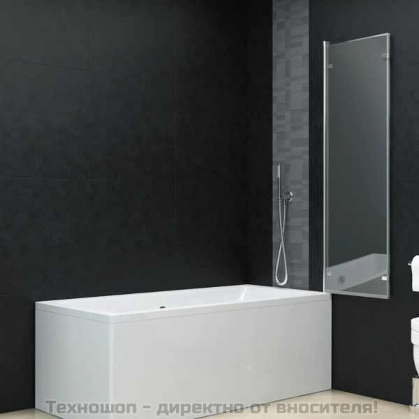 Сгъваем душ параван, 3 панела, ESG стъкло, 130x138 см