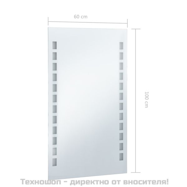 LED стенно огледало за баня 60x100 см