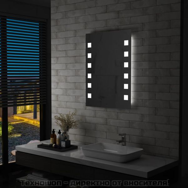 LED стенно огледало за баня 60x80 см