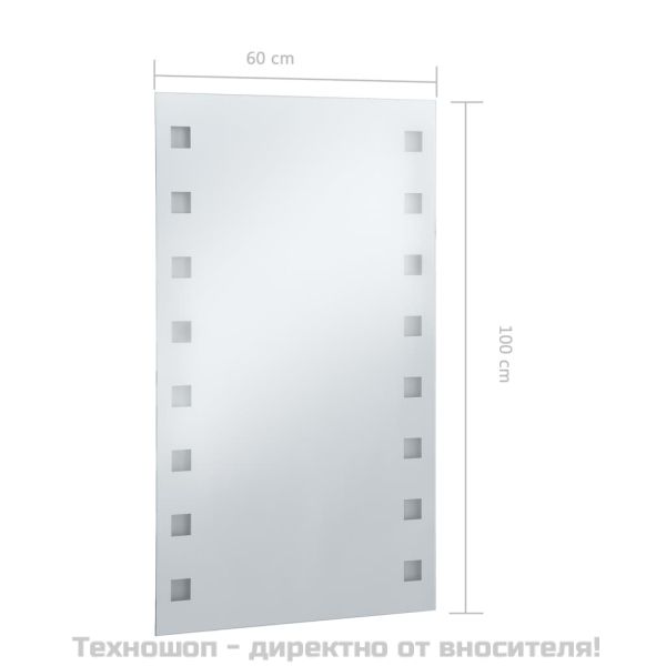 LED стенно огледало за баня 60x100 см