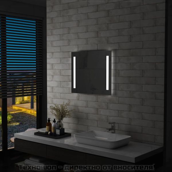 LED стенно огледало за баня 60x50 см