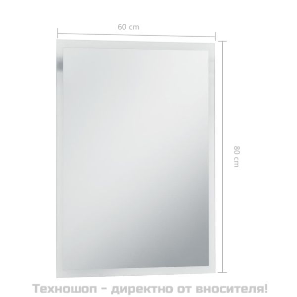 LED стенно огледало за баня 60x80 см