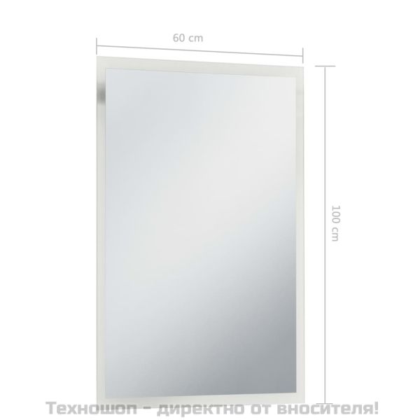 LED стенно огледало за баня 60x100 см