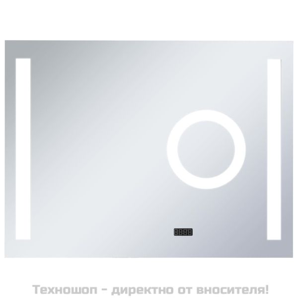 Стенно LED огледало за баня с тъч сензор 80x60 см