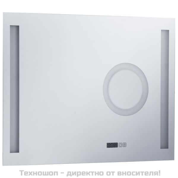 Стенно LED огледало за баня с тъч сензор 80x60 см
