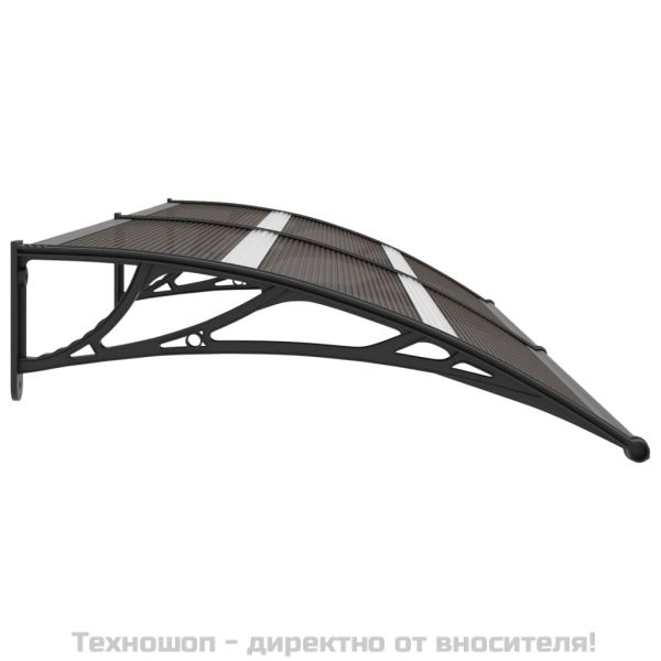 Навес за врата черен 240x75 см PC