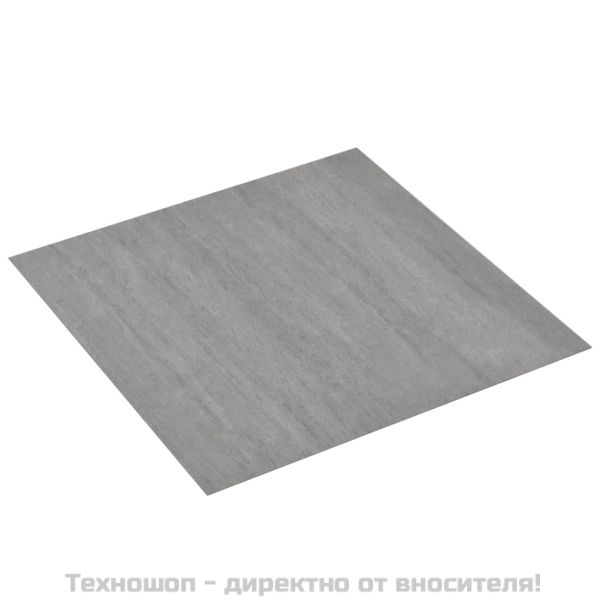 Самозалепващи подови дъски от PVC, 5,11 м², напръскано сиво