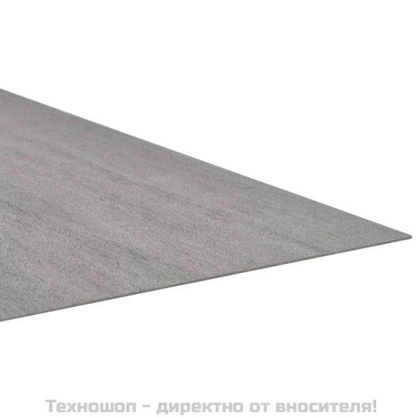 Самозалепващи подови дъски от PVC, 5,11 м², напръскано сиво