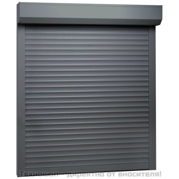 Външна ролетна щора, алуминий, 80x100 см, антрацит