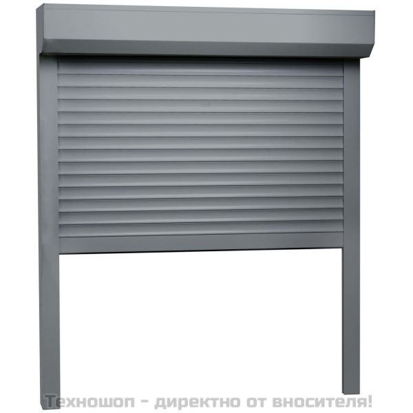 Външна ролетна щора, алуминий, 80x100 см, антрацит