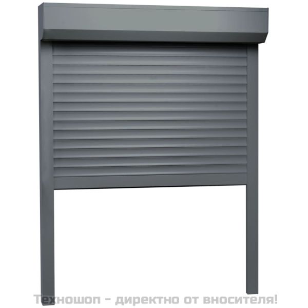 Външна ролетна щора, алуминий, 120x150 см, антрацит