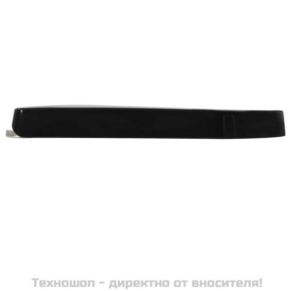 Тоалетна седалка, плавно затваряне, бърз монтаж/демонтаж, черна