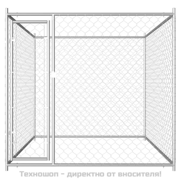 Дворна клетка за кучета, 193x193x185 см