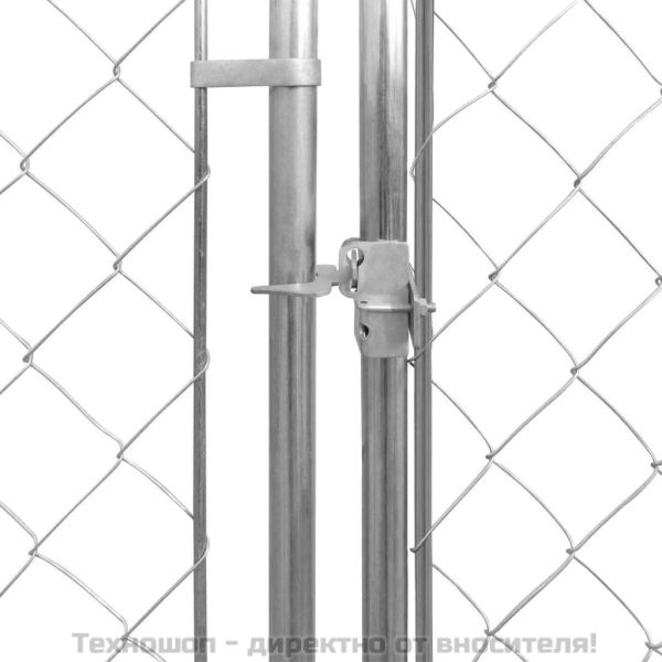 Дворна клетка за кучета, поцинкована стомана, 950x570x185 см