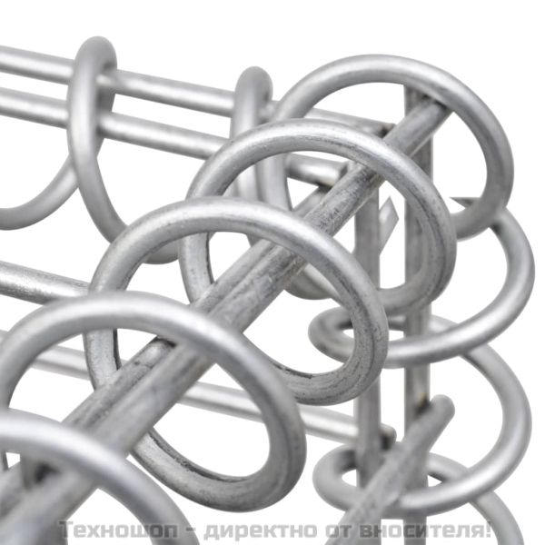 Габионни кошници, 3 бр, поцинкована стомана, 25x25x197 см