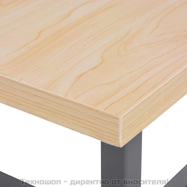 Работна маса, сива, 120x60x85 см, стомана