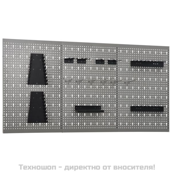 Стенни панели за инструменти, 3 бр, 40x58 см, стомана