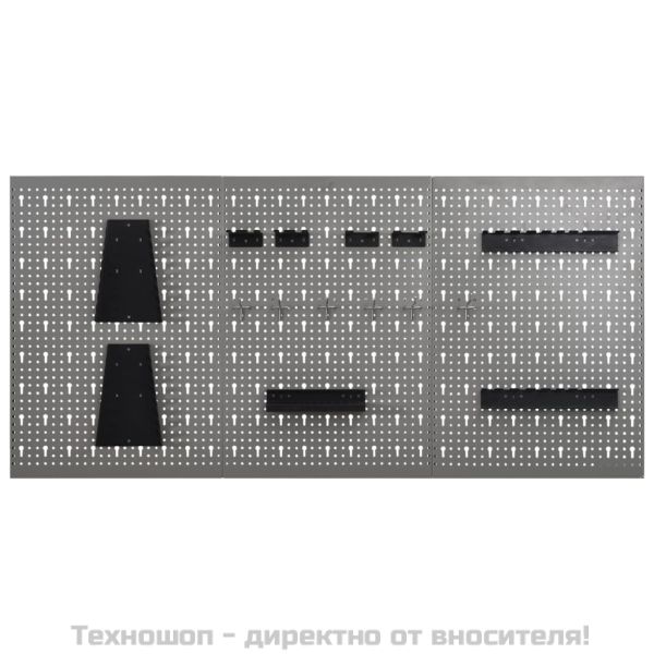 Стенни панели за инструменти, 3 бр, 40x58 см, стомана