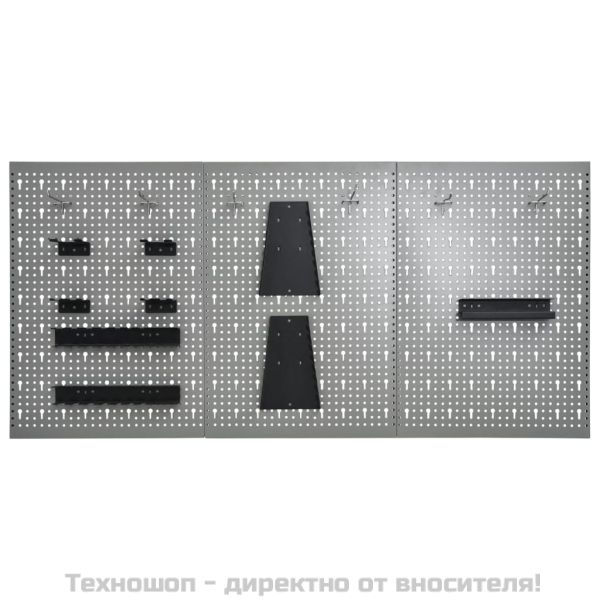 Стенни панели за инструменти, 3 бр, 40x58 см, стомана