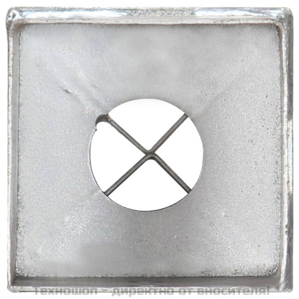 Заземителни колове 12 бр сребристи 8x8x91см поцинкована стомана